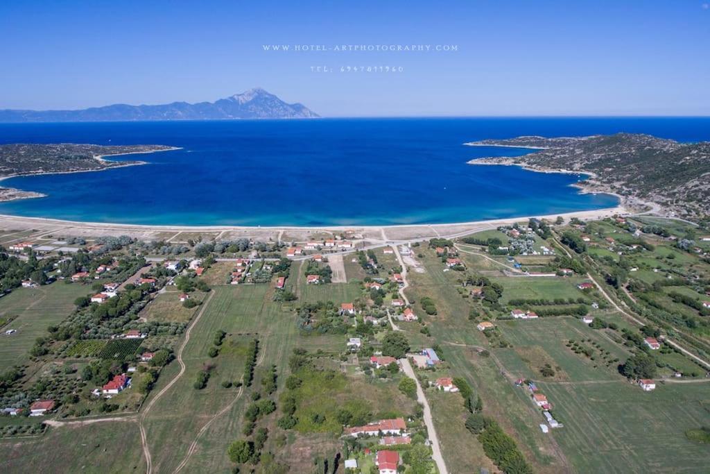 Traditionelles Appartement Athos Shadow Am Meer Paralia Sikias 外观 照片