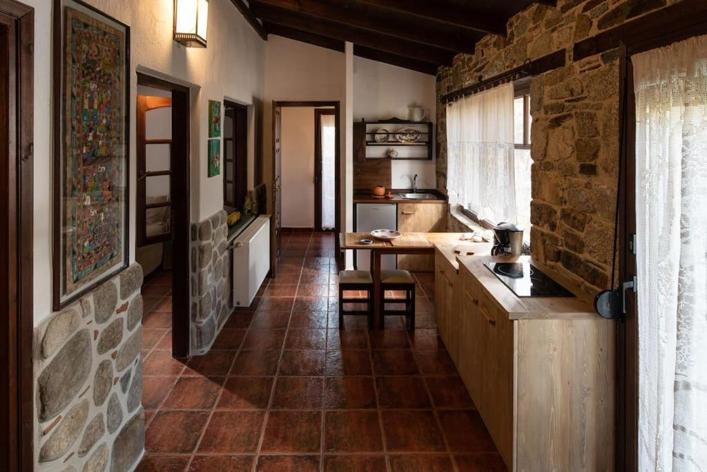 Traditionelles Appartement Athos Shadow Am Meer Paralia Sikias 外观 照片